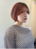 可愛らしさアップ丸みショートボブ