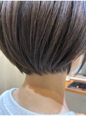 おしゃれぱっつんショートボブ