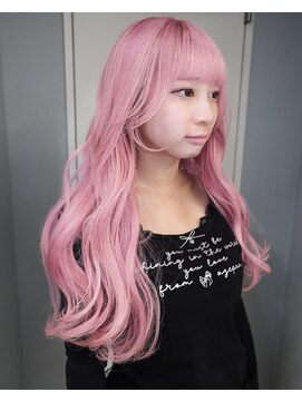 プネル 渋谷(PUNEL) 原宿　ラベンダーピンク/アイドル前髪/ケアブリーチレイヤー