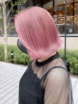 ルーブ トウキョウ(Loob. TOKYO) ハイトーンカラーミルクティーピンクベージュレイヤーカット韓国