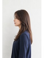 ベルス(bellus)&nbsp;自然な縮毛矯正×艶感ダークグレージュロング 20代　30代　40代