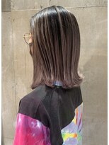 ヨーク(yoke)&nbsp;外国人風バレイヤージュ/マーメイドラベンダーアッシュ