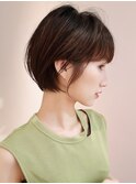 ショートボブ　小顔カット　大人ヘア　30代40代　表参道　青山