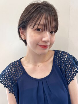 ハピネス クローバー 学園前店(Happiness CLOVER) 丸みショート/髪質改善/ベージュ/透明感/20代30代40代50代