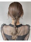 ツヤ感綺麗な大人可愛いタイトヘアアレンジ/二次会/お呼ばれヘア