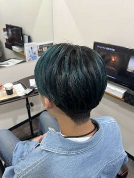 ベルポ(Bellpo) メンズのデザインカラー☆シアンブルー