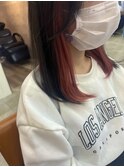 インナーカラーイヤリングカラーピンクヘア暖色カラー【北千住】