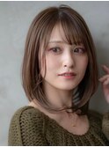 大人かわいいフェイスレイヤーシースルーバング小顔イメチェン