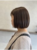 切りっぱなしボブ