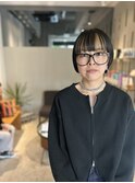 ころっとマッシュとコントラストインナーカラー