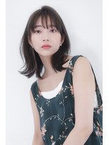 ベンジー 名駅店(benji)&nbsp;インナーカラー大人可愛いミディアムスタイル20代30代40代