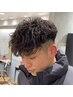 【外国人風】メンズカット＋スペインカールパーマ＋メンズ眉毛カット　名古屋