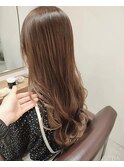 巻き髪仕上げ