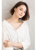 【ナチュラル質感♪】肩上ボブ×白髪染め