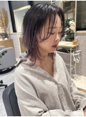 ミディアムレイヤー×アッシュパープルグラデーション