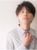 アースカラー斜めバング無造作ショートg与野