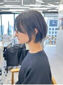 黒髪カタログ/ボブルフ/小顔に見せるヘア/ワンレン