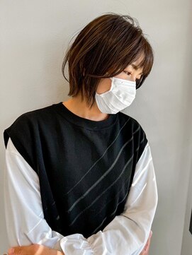 アンドファインヘアービューティー(AND FINE hair beauty) 外ハネレイヤーボブ