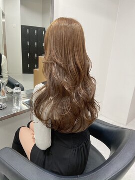 ベレーザシェルト(Beleza scelto) 11508艶髪マロンベージュ韓国風巻きミルクティーベージュロング