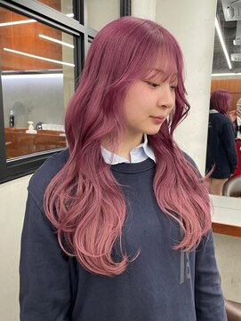 ニコ トウキョウ 渋谷(nico TOKYO) ピンクカラー/レイヤーカット/ケアブリーチ/透明感カラー