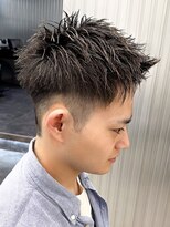 エルマーク 神戸三宮(L-MARK) スパイキーショートザクザクショートアップバングツーブロック