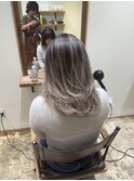 ハイライト　バレイヤージュ　ショート　レイヤー　髪質改善