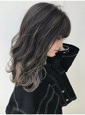 インナーカラー×ハイライトグレージュ