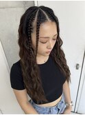 コーンロウアレンジ