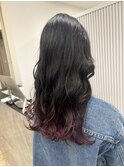 ピンクグラデーションレイヤーカット