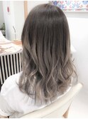 アッシュブロンドグラデーションカラー/ダブルカラー