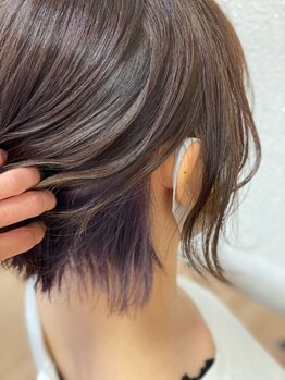 ヘアーデザインロアール(HairDesign  LOIRE)の写真/圧倒的な技術力を持つSTAFF在籍！周りと差を付けるインナーカラー・ハイライトのデザインはお任せ下さい♪