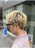メンズスパイキーショートメンズパーマピンパーマ