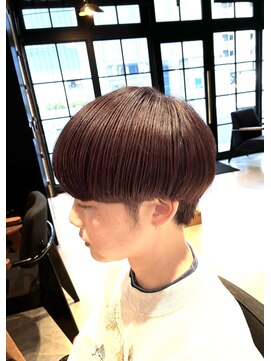 オーガニック アトリエ 大宮(organic+atelier) 小顔効果◎ハイライト白髪ぼかし前下がりショートボブ