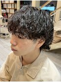 横須賀men'sメンズカットメンズパーマ波巻きパーマツイスパ眉毛