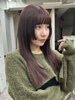 エゴ 池袋(EGO)&nbsp;姫カット/暖色カラー/ワインレッド