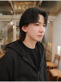 MEN’S HAIR/波巻きツイストスパイラル/リバースセンターパート