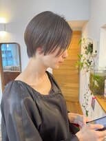 ワゴンヘアー(wagon hair) ハンサムショート アッシュカラー