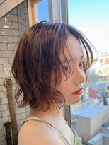 hyon myon/RISEbyREVO 綾瀬店【ヒョンミョン】&nbsp;ハッシュカット/デザインカラー/グレージュ[綾瀬駅/韓国ヘア]