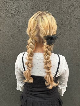 ケイティ(Keity)の写真/早朝6時~OK［ヘアセット土日祝8時~￥3000~/9時~￥2500~早朝料金込◎お友達とお揃いヘアや文化祭ヘアセットも!