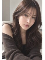 ダル 渋谷/表参道(DAL.)&nbsp;ミディアムレイヤーロングレイヤーダークブラウン韓国風
