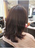 黒髪卒業　ミディアムレイヤー