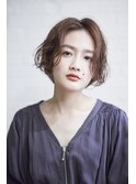 【Lalei】センターパート×パーマ　大人ショート　辻幸奈