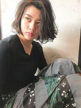 エムスラッシュ たまプラーザ(M.SLASH) ■シアーカラーシルバーアッシュの無造作大人ボブM.SLASH10-2★