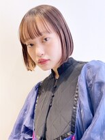 アイティー バイ アルバム 浦和店(IT by ALBUM) ボブインナーカラー_Aラインボブマロンベージュ_28389