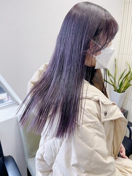 ジゼル(GiseL) 透け透けlavender♪ダブルカラー/ブリーチ/髪質改善/ハイトーン