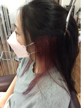 ヘアーデザイン クール デソール(hair design cool delsole) 【インナーカラー】ベリーピンク(ブリーチ1回)