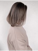 似合わせカット×白髪ぼかしハイライト