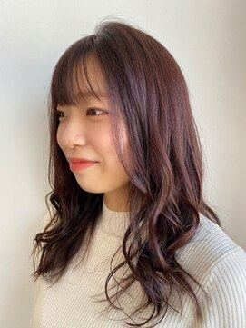 ダリー 新さっぽろ店(Dali) カシスカラー/ロング/イヤリングカラー☆