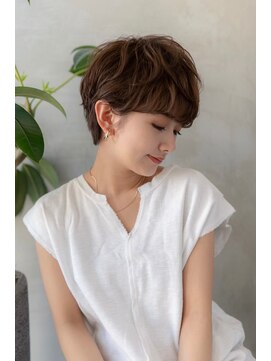 ケアリー 浦和美園(Carelly) 大人かわいい前髪セシルカットココアブラウンフリンジウェーブす