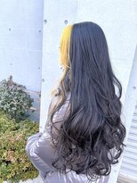 シモキタジャムズ&nbsp;くすみイエロー×ブラック＊フェイスフレーミング/ダブルカラー